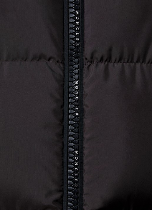 Moncler Erterle puffer jack met donsvulling en steekzakken - detail 5 donkerbruin
