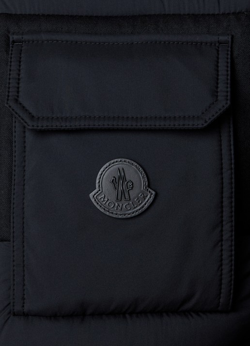 Moncler Estagnous gewatteerde bodywarmer met ritszakken - detail 4 zwart