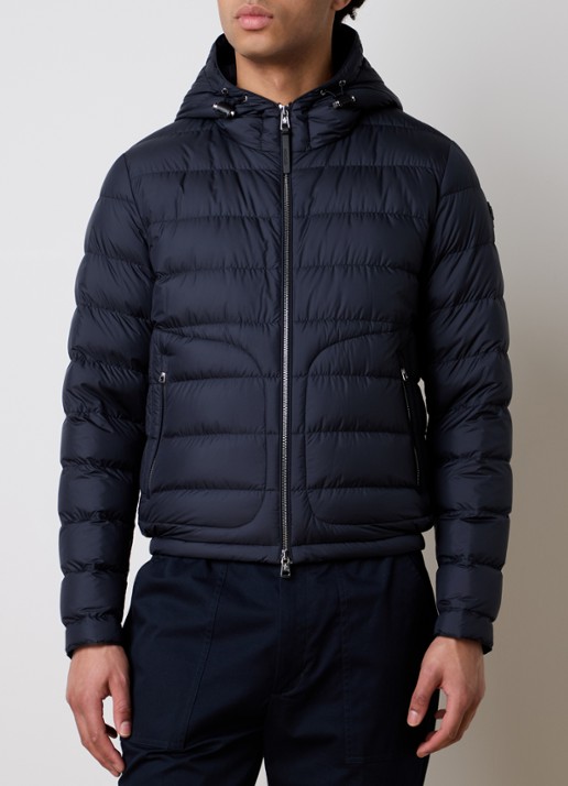 Moncler Estriere gewatteerde jas met donsvulling en capuchon