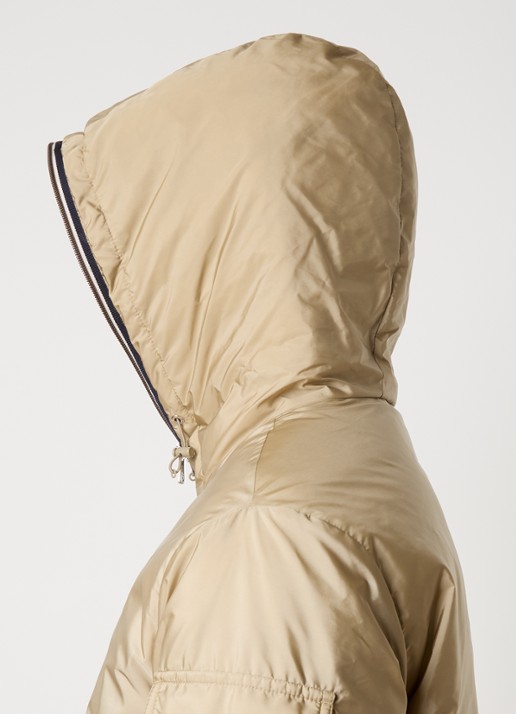 Moncler Evettes gewatteerd jack met donsvulling en logo - detail 3 zand