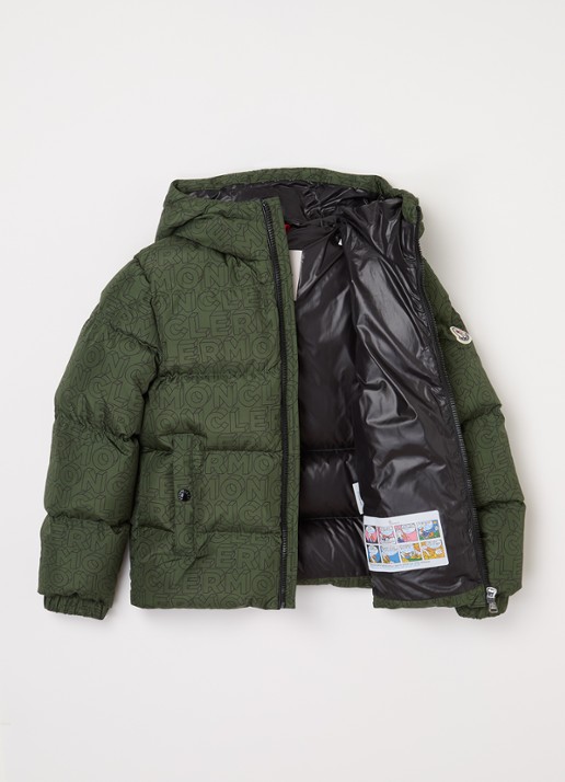Moncler Fergus puffer jack met donsvulling - voorkant 3 groen