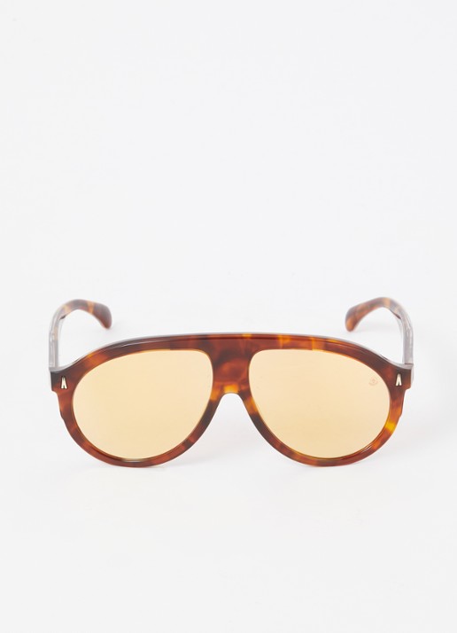 Moncler Fhaite zonnebril ME6001 - detail donkerbruin