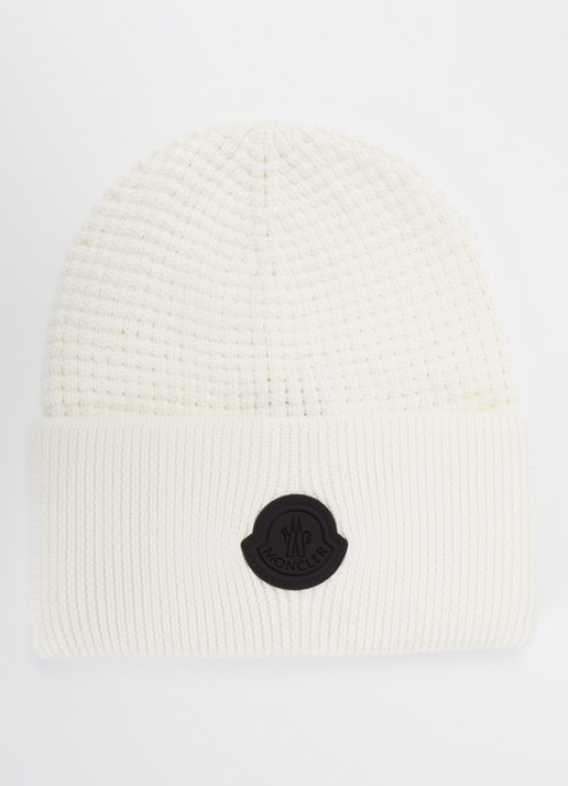 Moncler Fijngebreide muts met logo