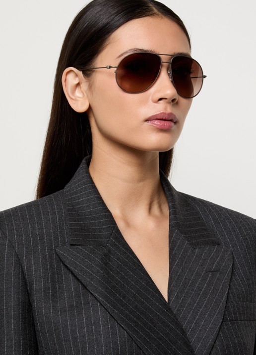 Moncler Flyze zonnebril ME4002 - voorkant 5 antraciet