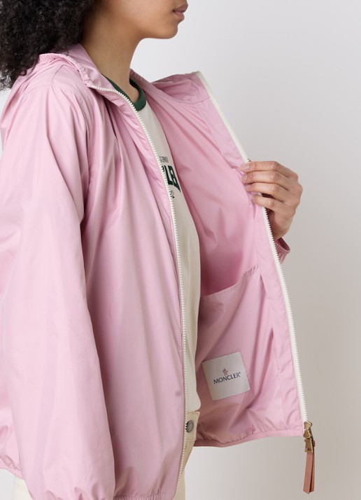 Moncler Fregeos windjack met capuchon en steekzakken - detail 5 roze