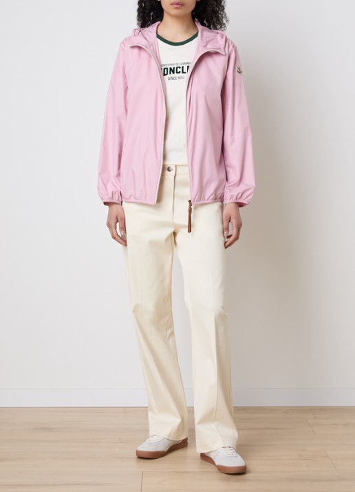 Moncler Fregeos windjack met capuchon en steekzakken - voorkant 3 roze