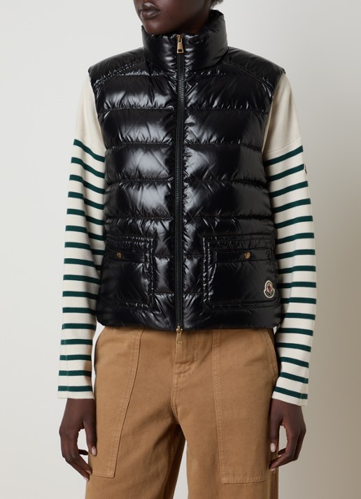 Moncler Frelon gewatteerde bodywarmer met donsvulling