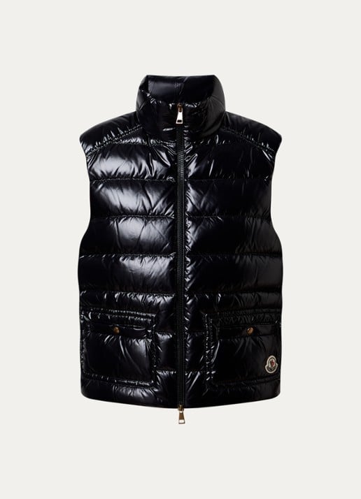 Moncler Frelon gewatteerde bodywarmer met donsvulling
