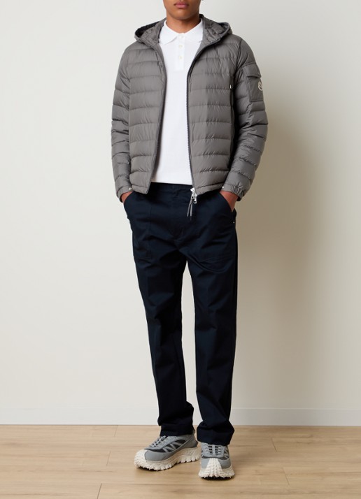 Moncler Galion gewatteerd jack met donsvulling en capuchon - voorkant 3 grijs