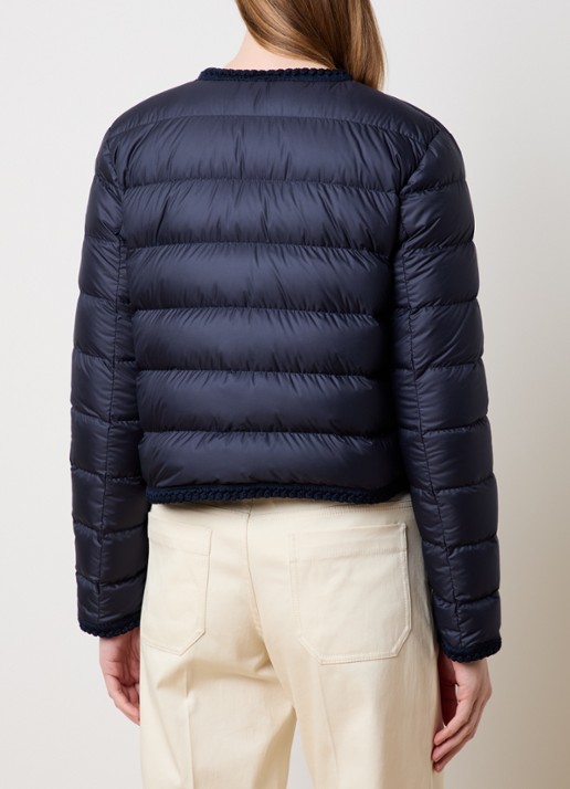 Moncler Gencay gewatteerd jack met donsvulling en borstzakken - achterkant 6 donkerblauw