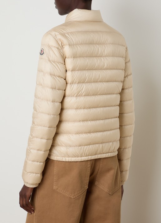 Moncler Gewatteerd jack met donsvulling - achterkant beige