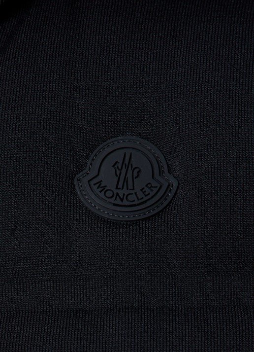 Moncler Gewatteerde bodywarmer met donsvulling en logo - detail 4 zwart