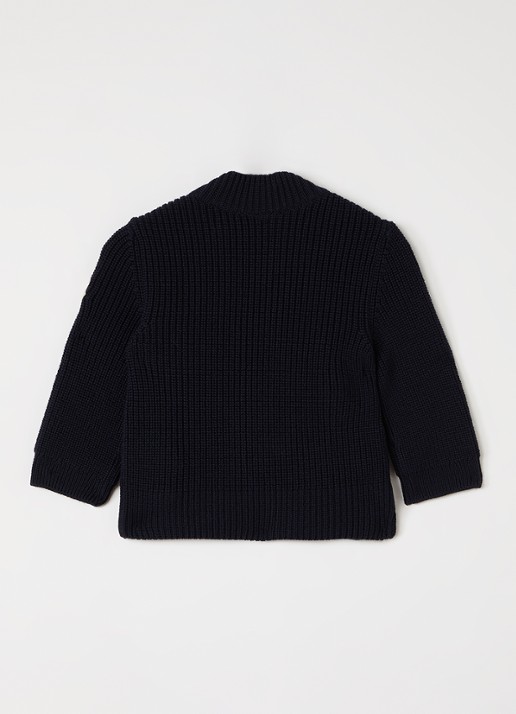 Moncler Gewatteerde bomberjack met donsvulling - achterkant 3 donkerblauw