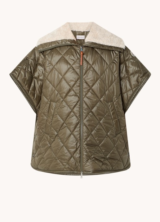 Moncler Gewatteerde cape met donsvulling en steekzakken