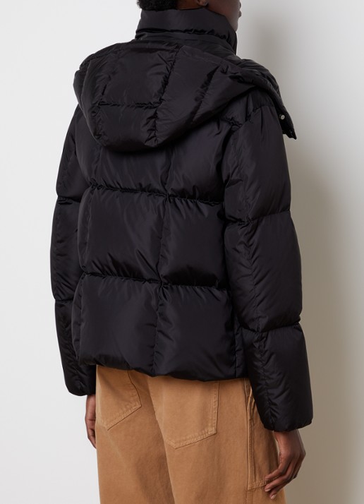 Moncler Giubbotto puffer jack met donsvulling en ritszakken - achterkant 6 zwart