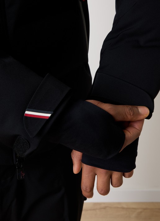 Moncler Giubotto ski-jas met donsvulling en afneembare capuchon - detail 5 zwart