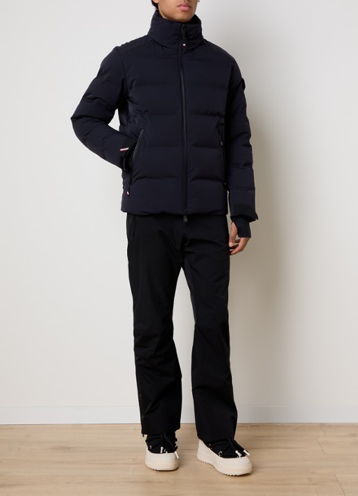 Moncler Giubotto ski-jas met donsvulling en afneembare capuchon - voorkant 2 donkerblauw