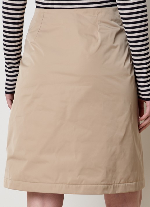 Moncler Gonna mini kokerrok met logo - achterkant 5 beige