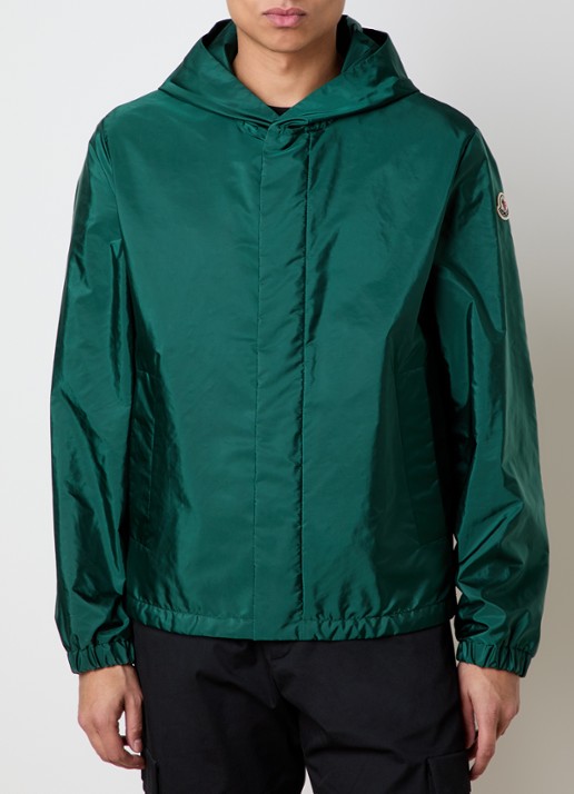 Moncler Grandans windjack met capuchon en steekzakken - detail 4 groen