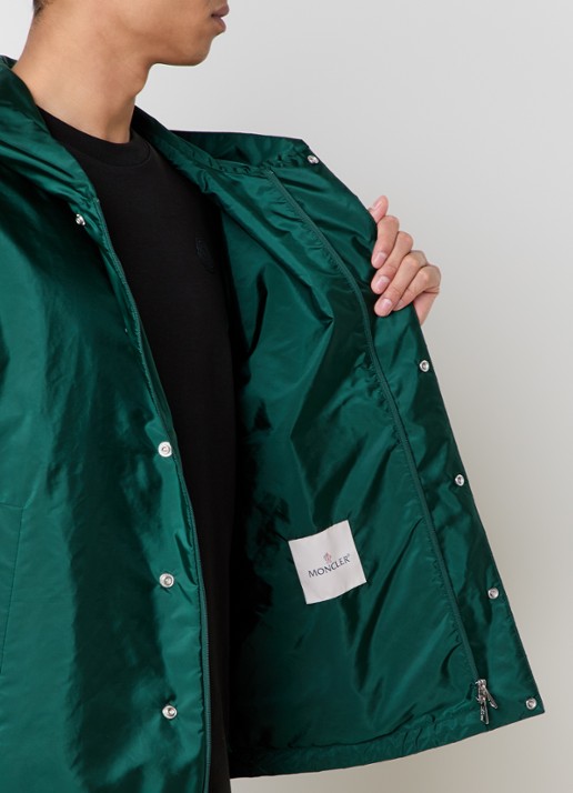 Moncler Grandans windjack met capuchon en steekzakken - detail 6 groen