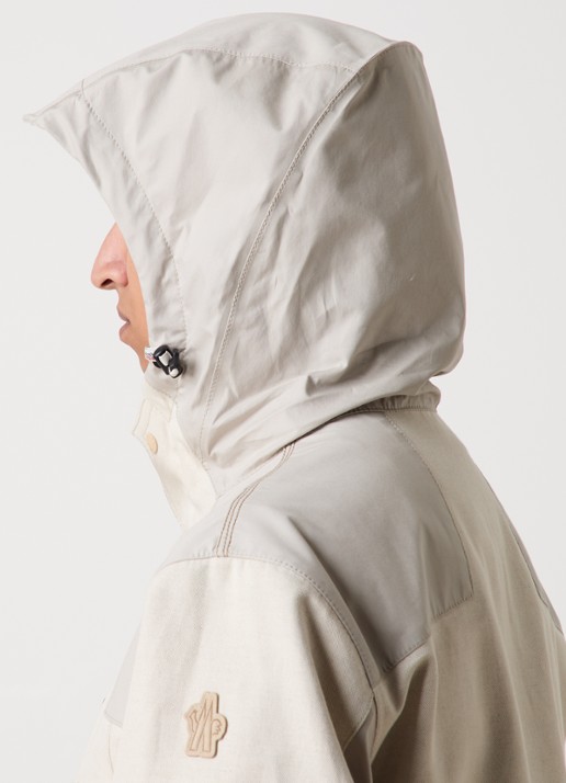 Moncler Grenoble Scratch skibroek met logoprint - detail 5 beige