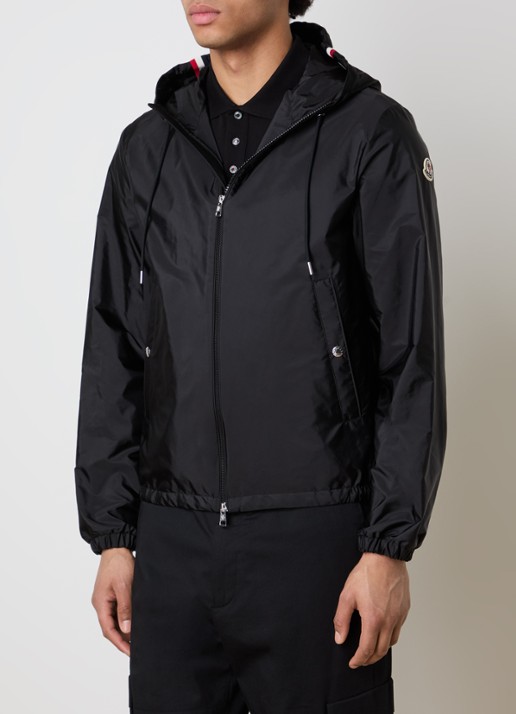 Moncler Grimpeurs windjack met capuchon en steekzakken - detail zwart