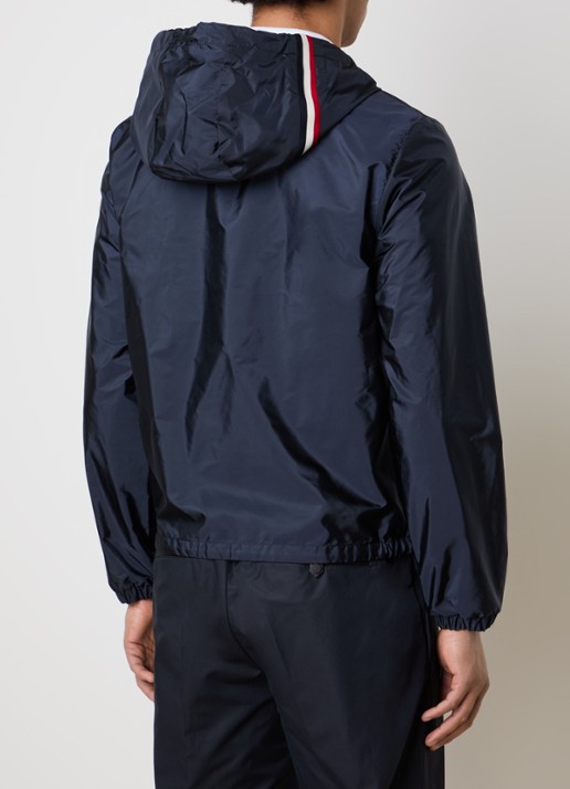 Moncler Grimpeurs windjack met capuchon en steekzakken - achterkant 6 donkerblauw