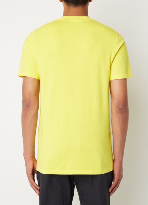Moncler Heart T-shirt met logoborduring - achterkant 5 geel