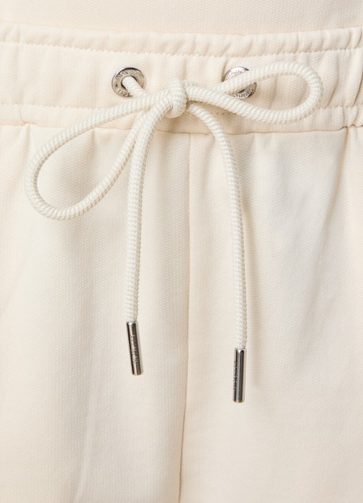 Moncler High waist flared fit joggingbroek met steekzakken - detail 3 naturel