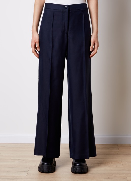Moncler High waist loose fit pantalon met plooidetail