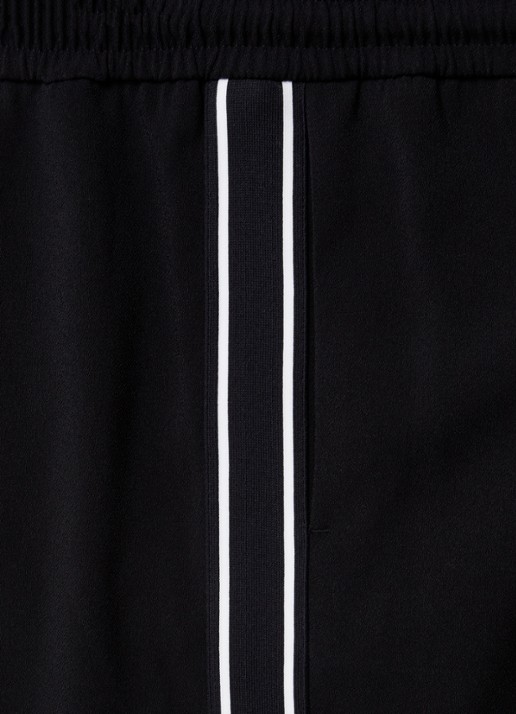 Moncler High waist loose fit trackpants met logoband - detail 6 zwart