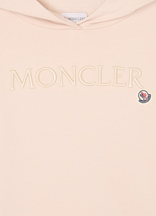 Moncler Hoodie met logoborduring - detail 3 oudroze