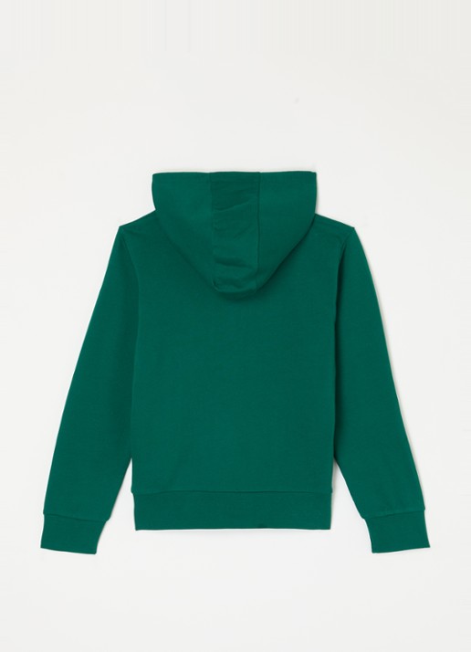 Moncler Hoodie met logoprint - voorkant 3 groen