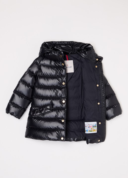 Moncler Ibida gewatteerde jas met donsvulling - voorkant 2 zwart