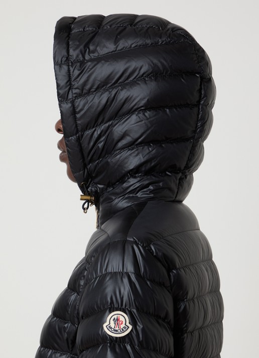 Moncler Igelhood gewatteerd jack met donsvulling en capuchon - detail 2 zwart