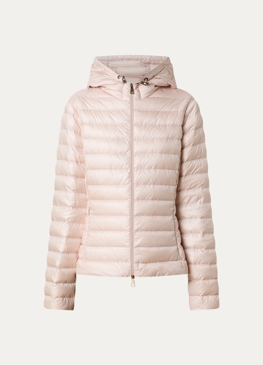 Moncler Igelhood gewatteerd jack met donsvulling en capuchon - voorkant lichtroze