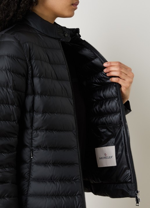 Moncler Igelle gewatteerd jack met donsvulling en ritszakken - detail 2 zwart