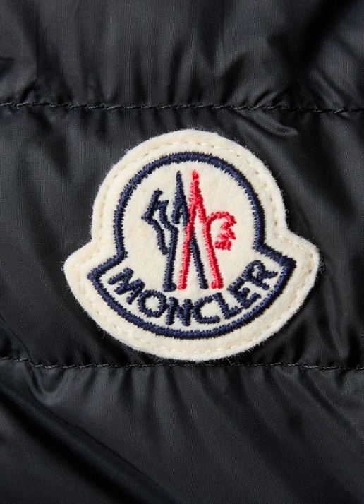 Moncler Igelle gewatteerd jack met donsvulling en ritszakken - detail 3 zwart