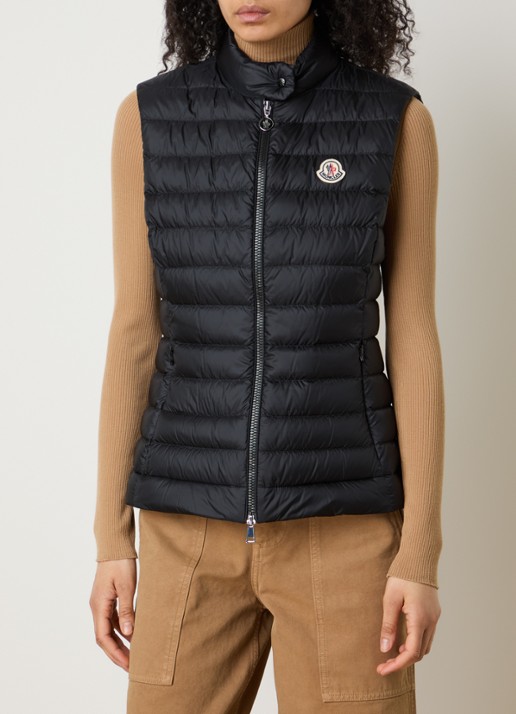Moncler Igens gewatteerde bodywarmer met donsvulling - detail 4 zwart