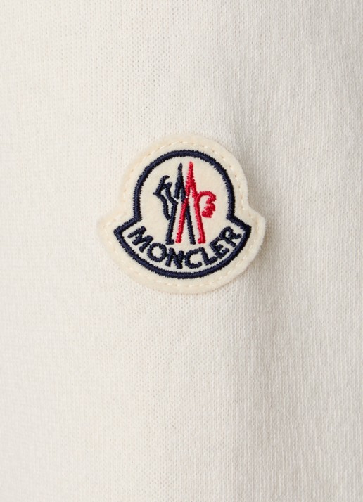 Moncler Intarsia sweater met borduring - detail 5 creme