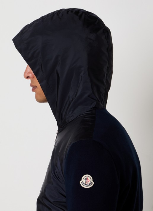 Moncler Jack met ritszakken en logo - detail 3 donkerblauw