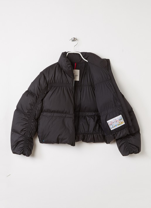 Moncler Jankas puffer jack met donsvulling - voorkant 3 zwart