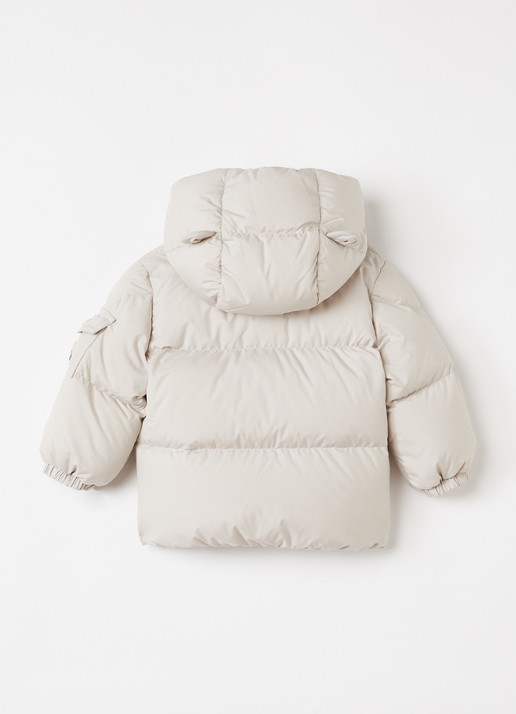 Moncler Jareth pufferjack met donsvulling - achterkant ivoor