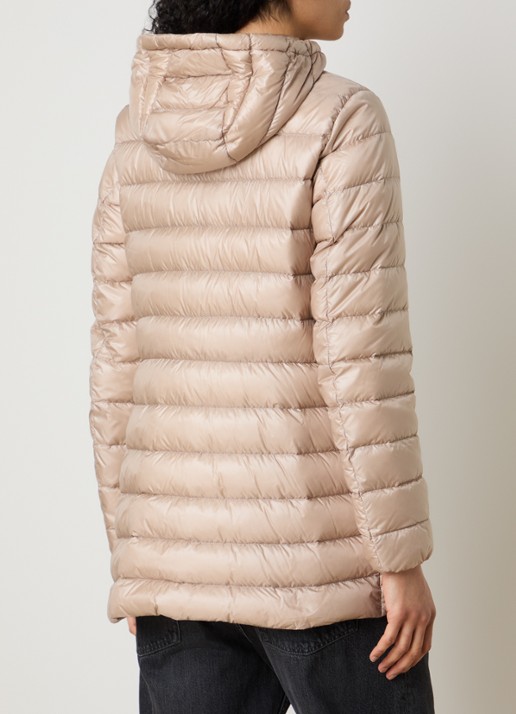 Moncler Jasmin gewatteerde parka met donsvulling en klepzakken - achterkant 4 beige