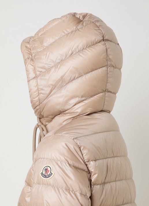 Moncler Jasmin gewatteerde parka met donsvulling en klepzakken - detail 3 beige