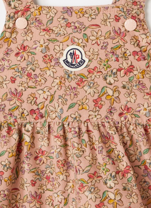 Moncler Jurk met bloemenprint - detail 3 roze