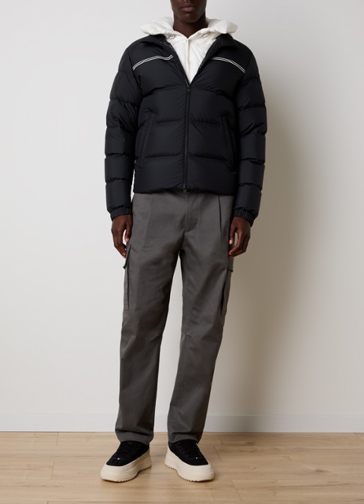 Moncler Kraag met capuchon en donsvulling - voorkant 5 wit