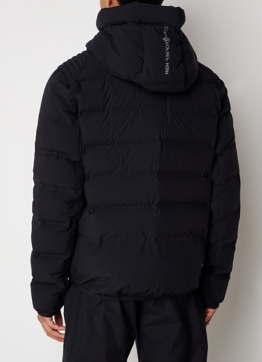 Moncler Lagorai ski-jas met donsvulling en capuchon - achterkant 3 zwart