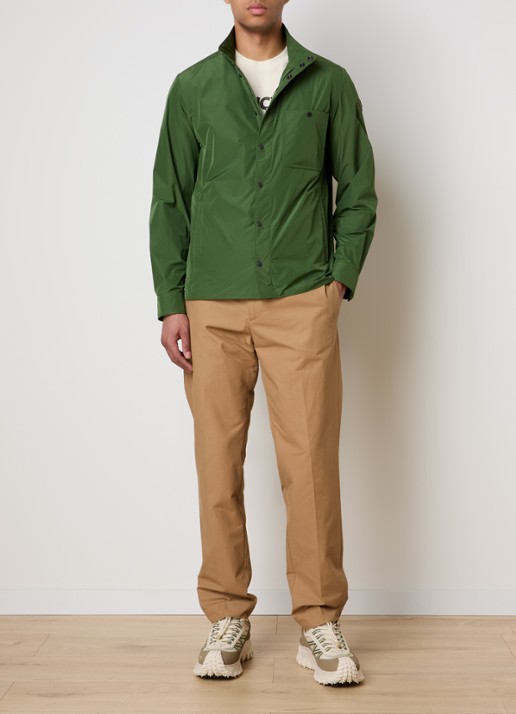 Moncler Lasca jack met steekzakken  - voorkant 3 legergroen