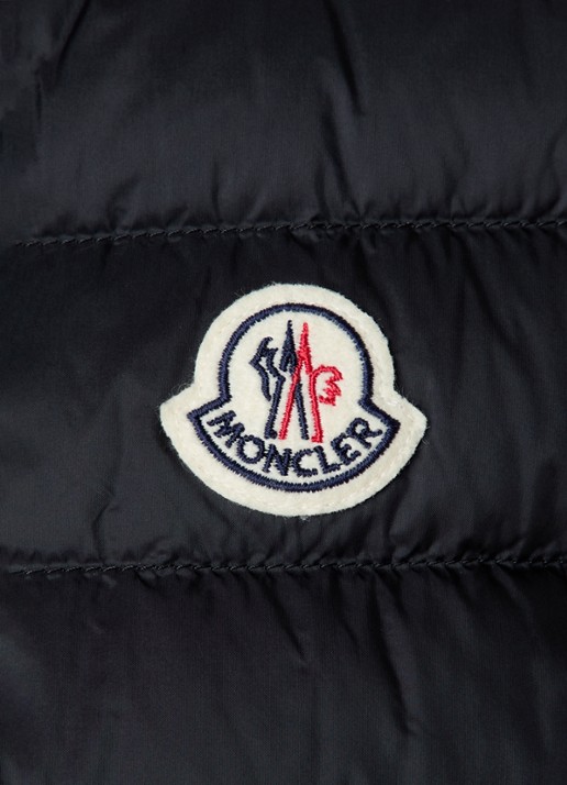 Moncler Liane gewatteerde bodywarmer met donsvulling en logo - detail 6 zwart